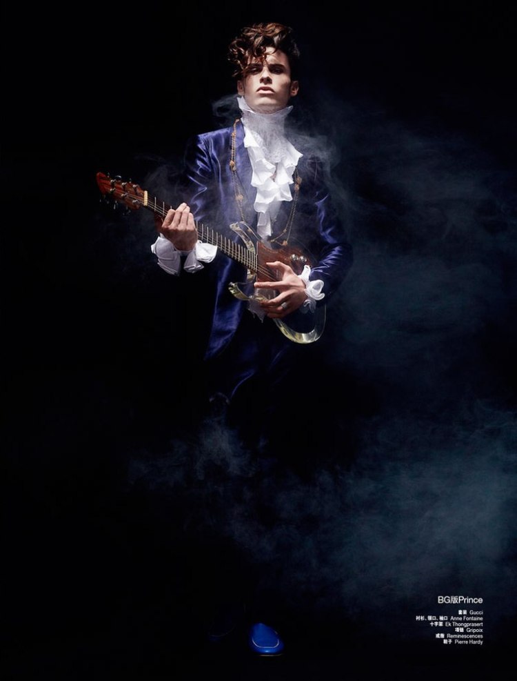 Baptiste Giabiconi by Xiang Sun | <em>LOfficiel Hommes China</em> April 2010