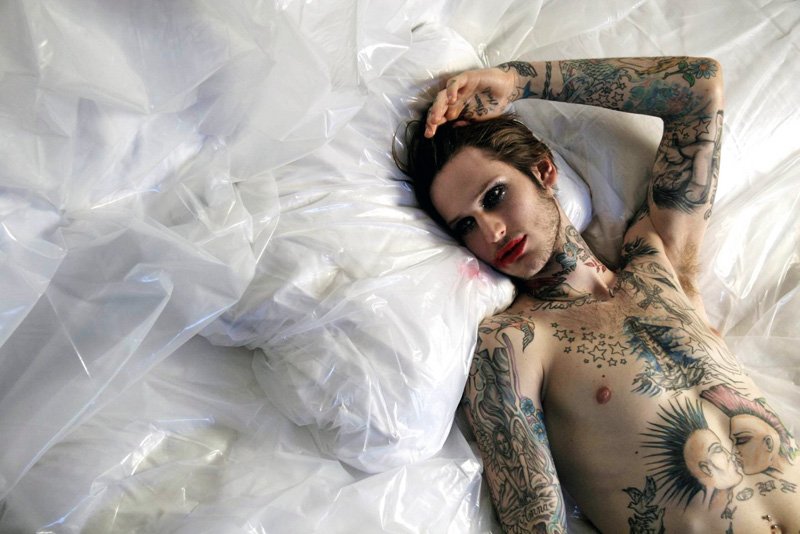 The Lipstick Portraits Featuring Jonathan Kroppmann by Michael Angelo | Exclusive