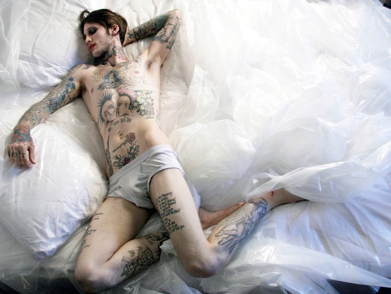 The Lipstick Portraits Featuring Jonathan Kroppmann by Michael Angelo | Exclusive
