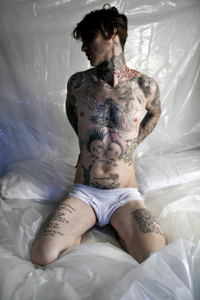 The Lipstick Portraits Featuring Jonathan Kroppmann by Michael Angelo | Exclusive