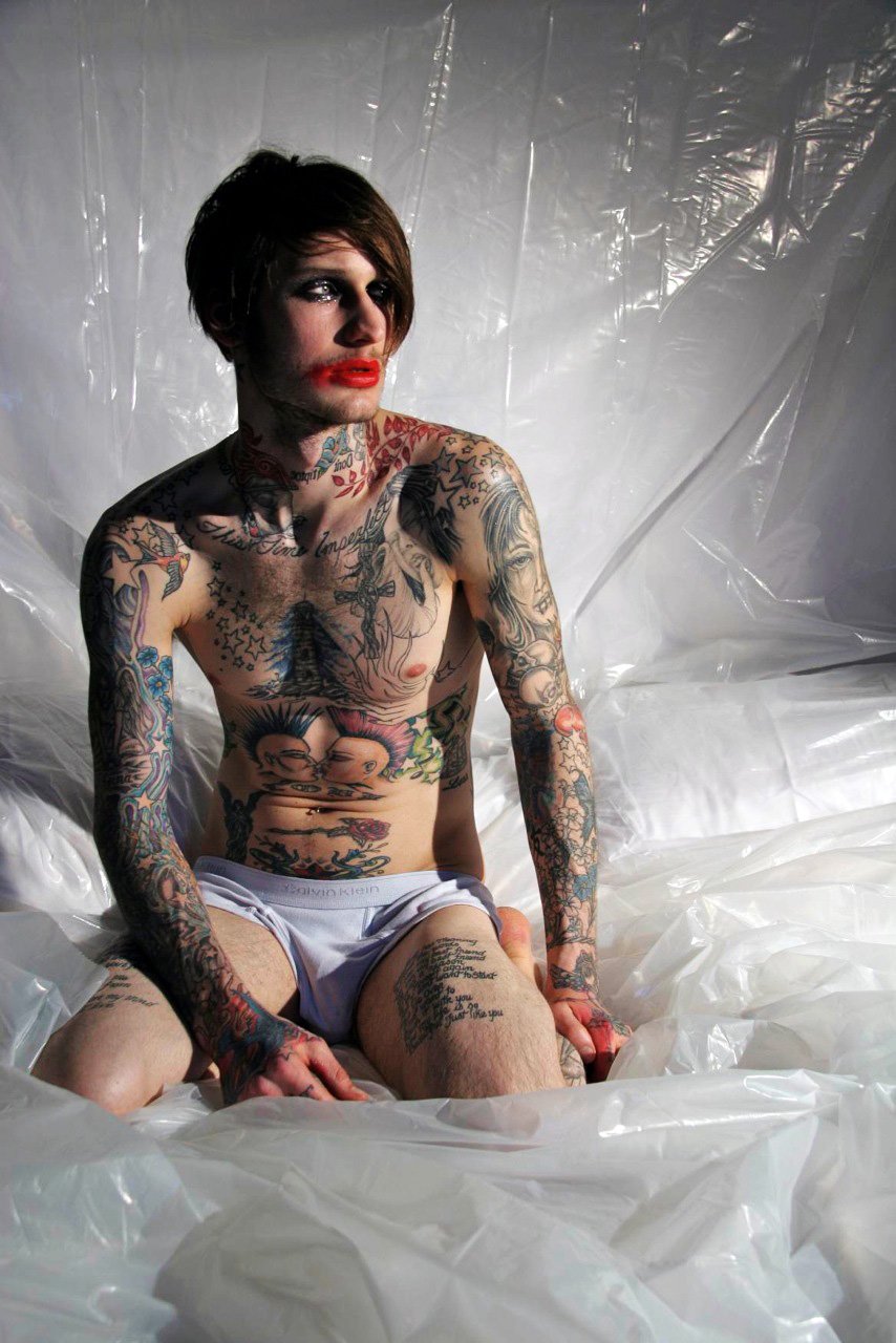 The Lipstick Portraits Featuring Jonathan Kroppmann by Michael Angelo | Exclusive