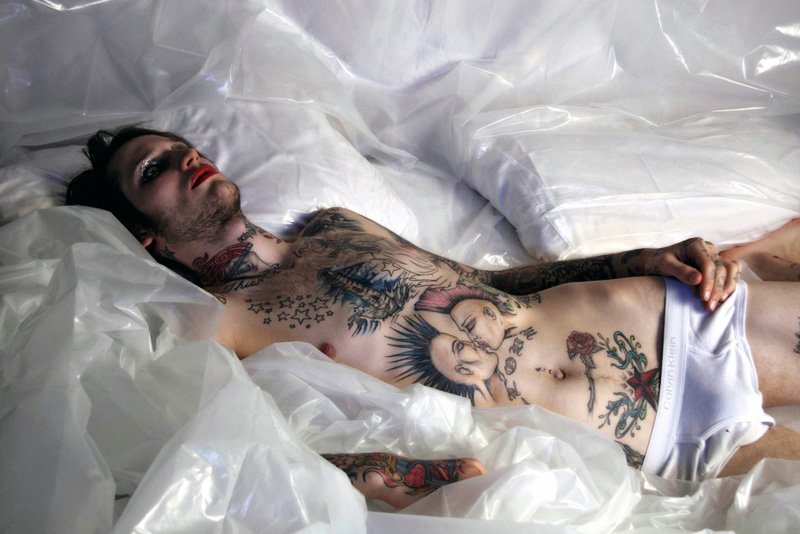 The Lipstick Portraits Featuring Jonathan Kroppmann by Michael Angelo | Exclusive