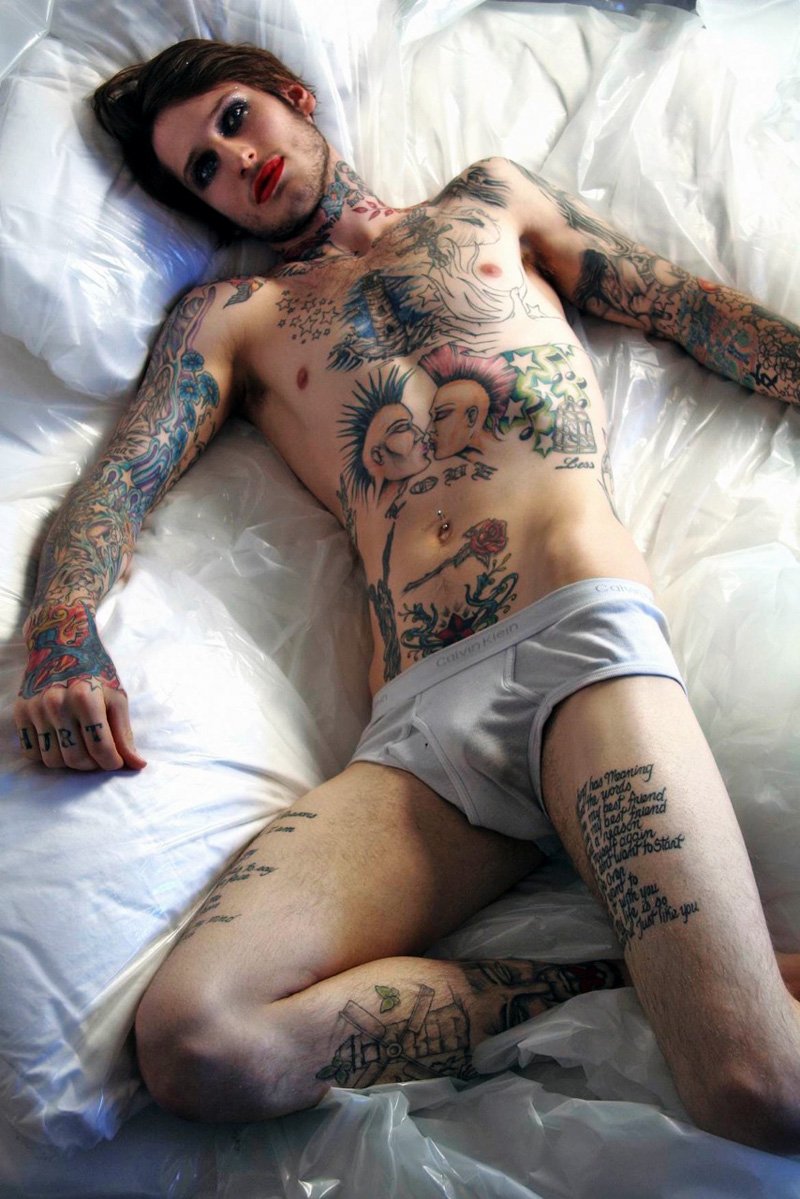 The Lipstick Portraits Featuring Jonathan Kroppmann by Michael Angelo | Exclusive