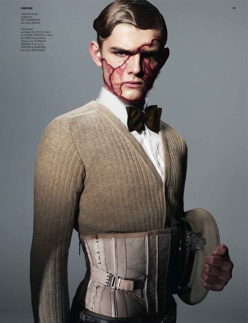 Aiden Andrews, Anthony Murrell & Taras Koltun by Richard Burbridge for <em>Dazed & Confused</em>