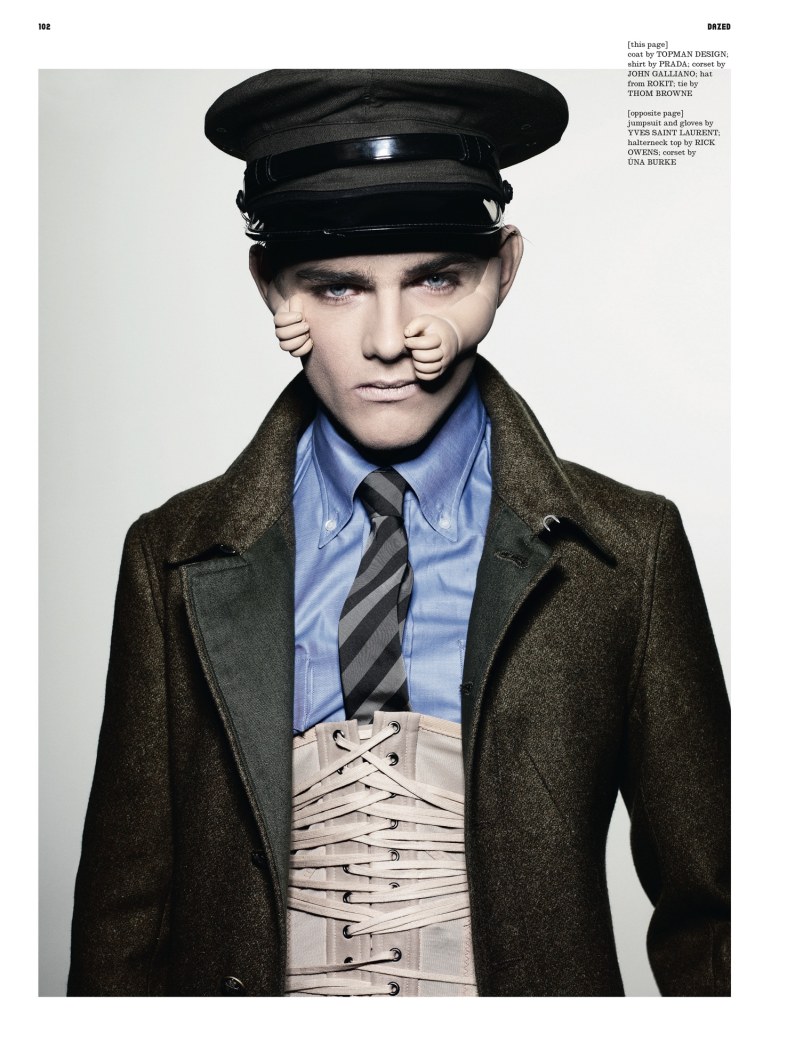 Aiden Andrews, Anthony Murrell & Taras Koltun by Richard Burbridge for <em>Dazed & Confused</em>