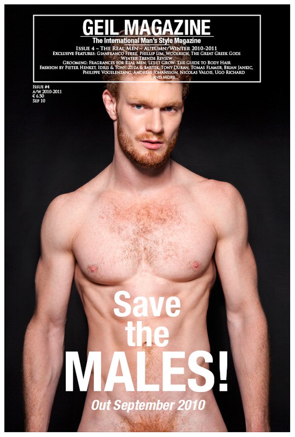 Ned Shatzer, Doug Porter, Marcus Andersson, Chris Mosier & David Axell by Idris + Tony for <em>Geil</em> Magazine