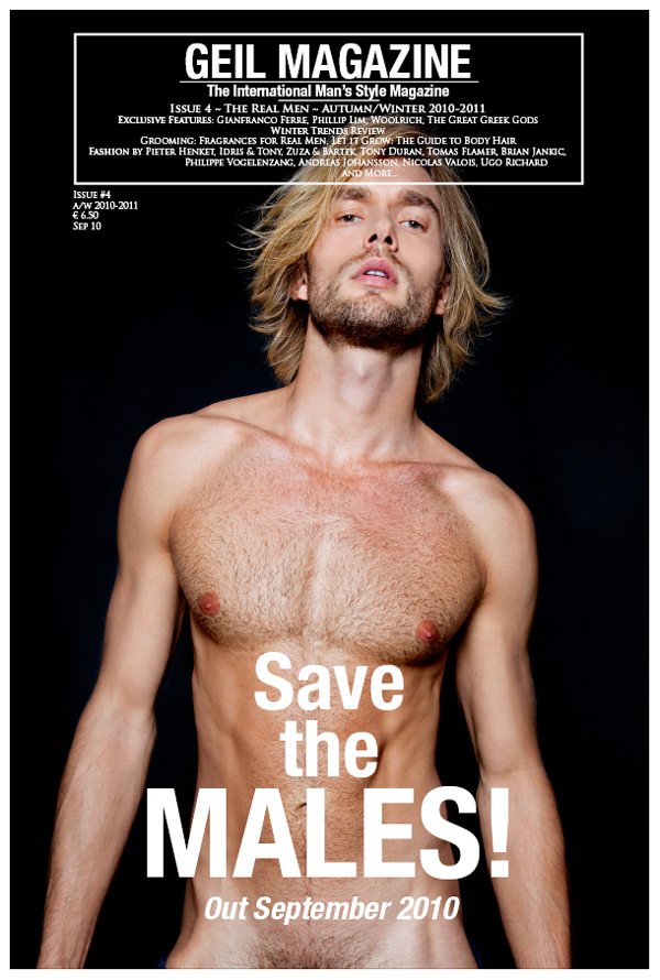 Ned Shatzer, Doug Porter, Marcus Andersson, Chris Mosier & David Axell by Idris + Tony for <em>Geil</em> Magazine