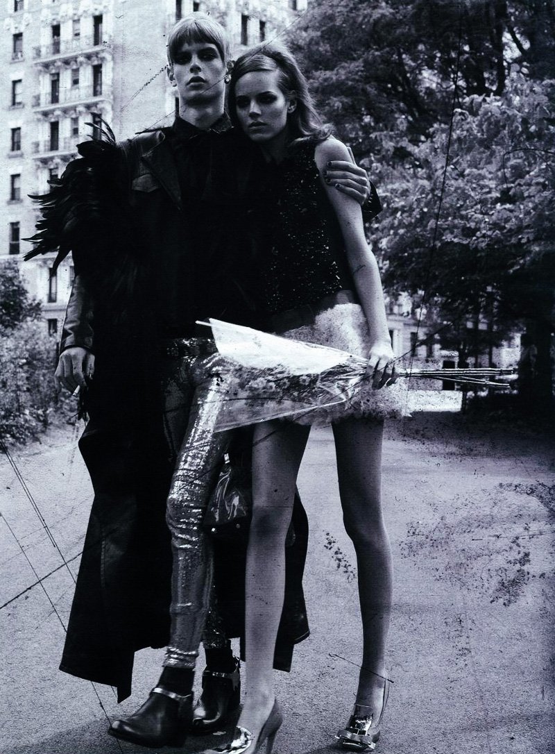 Dan Kling & Freja Beha Erichsen by Craig McDean in Modern Love for <em>Interview</em>