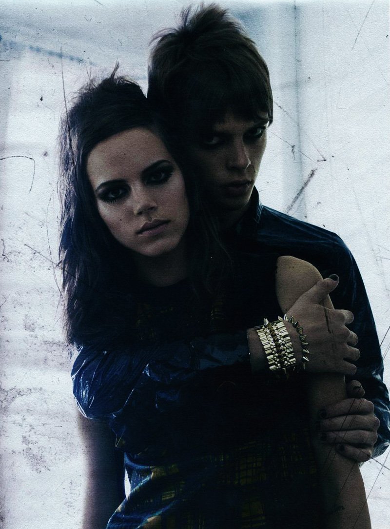 Dan Kling & Freja Beha Erichsen by Craig McDean in Modern Love for <em>Interview</em>