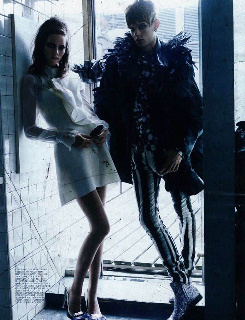 Dan Kling & Freja Beha Erichsen by Craig McDean in Modern Love for <em>Interview</em>