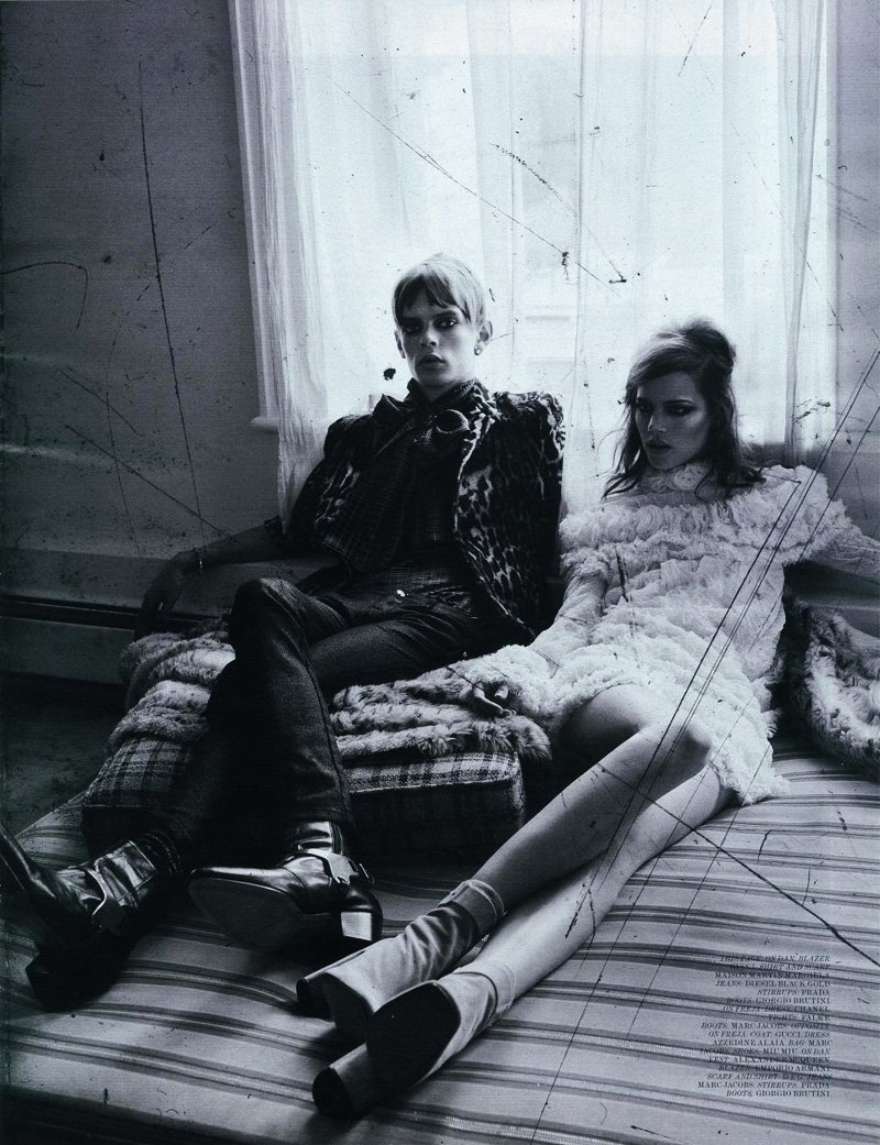 Dan Kling & Freja Beha Erichsen by Craig McDean in Modern Love for <em>Interview</em>
