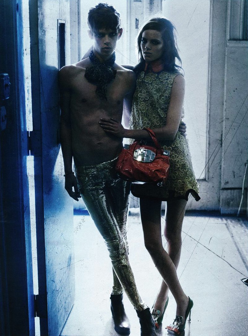 Dan Kling & Freja Beha Erichsen by Craig McDean in Modern Love for <em>Interview</em>