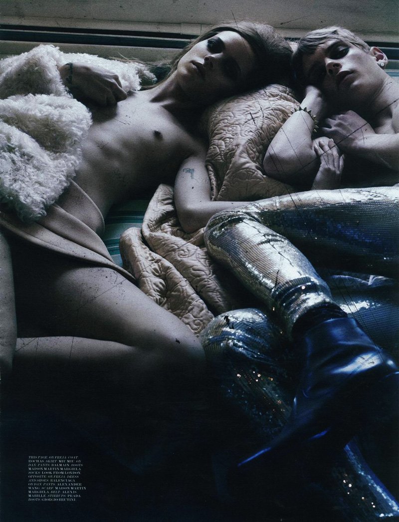 Dan Kling & Freja Beha Erichsen by Craig McDean in Modern Love for <em>Interview</em>