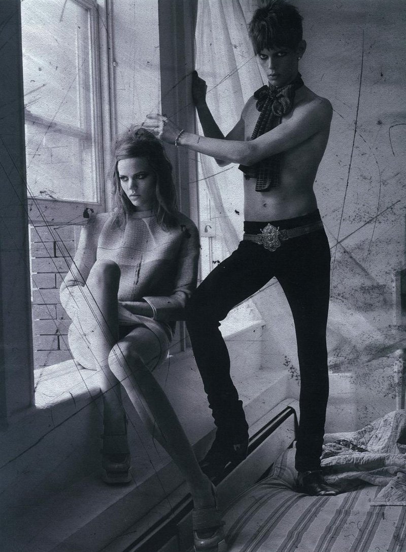 Dan Kling & Freja Beha Erichsen by Craig McDean in Modern Love for <em>Interview</em>