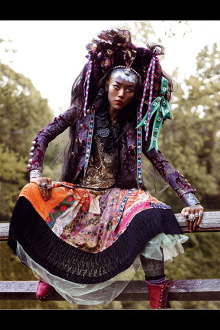 liu wen8 Liu Wen by Thomas Schenk for <em>Vogue Spain</em> January 2011