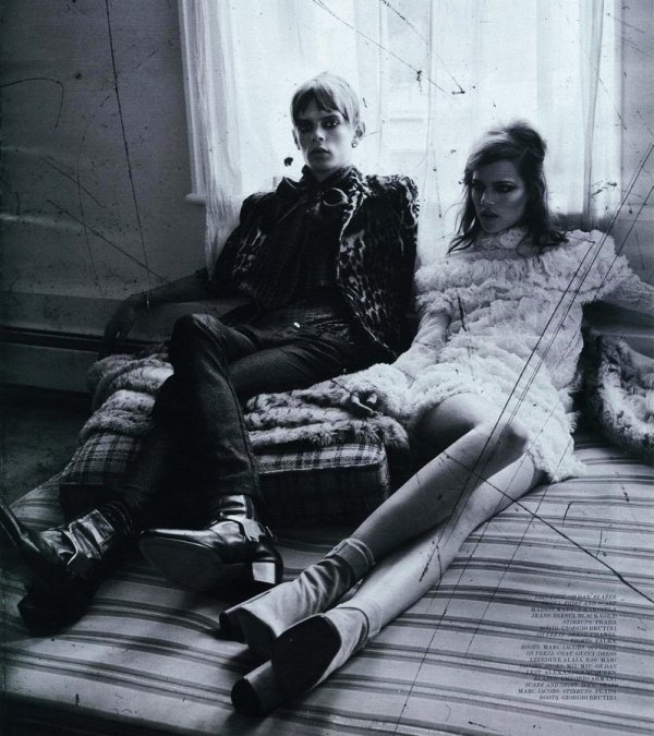 Dan Kling & Freja Beha Erichsen by Craig McDean in Modern Love for <em>Interview</em>