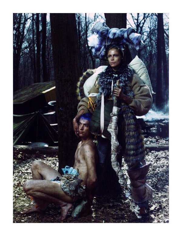 voguewilderness0 Eva Herzigova & Tanga Moreau by Steven Meisel in Wild is the Wind for <em>Vogue Italia</em> June 2010