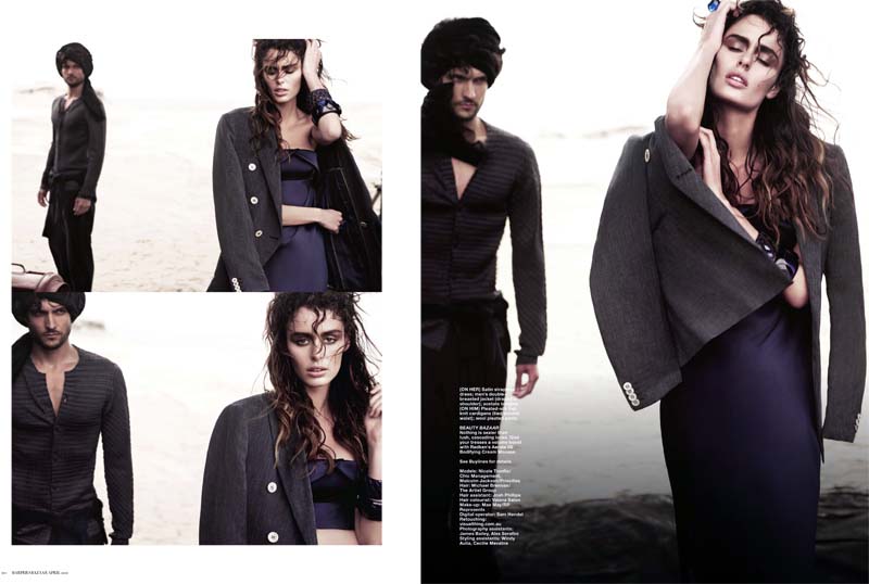 nicole trunfio6 Nicole Trunfio in Giorgio Armani for <em>Harpers Bazaar Singapore</em> April 2011 