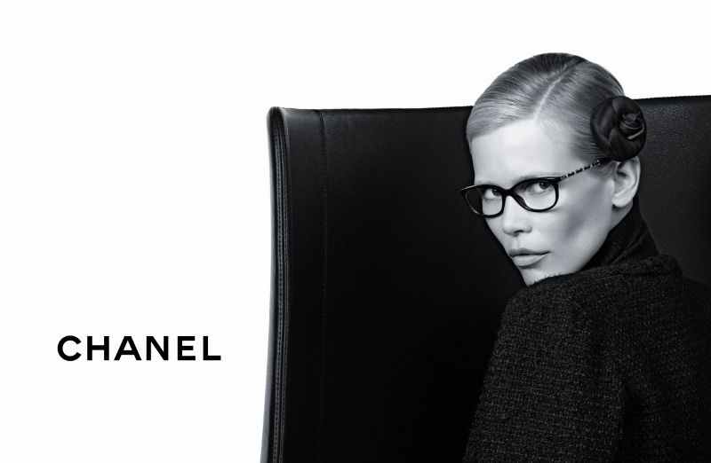 chanel1 Chanel Eyewear Fall 2011 Campaign | Claudia Schiffer by Karl Lagerfeld