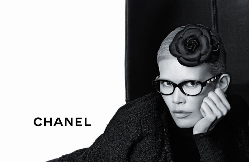 chanel2 Chanel Eyewear Fall 2011 Campaign | Claudia Schiffer by Karl Lagerfeld