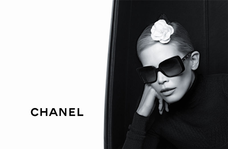 chanel3 Chanel Eyewear Fall 2011 Campaign | Claudia Schiffer by Karl Lagerfeld
