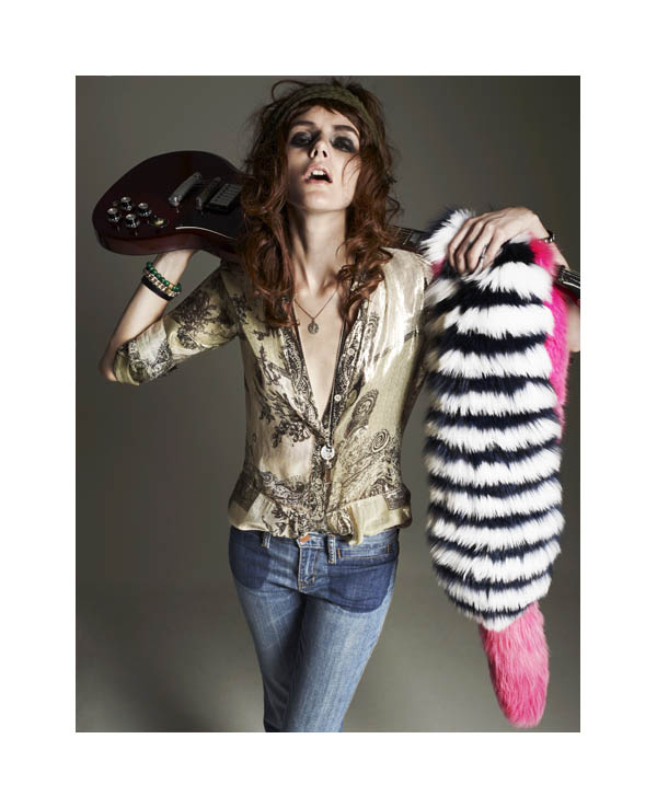 ...a studio shoot with true glam rock appeal for the June issue of Style.